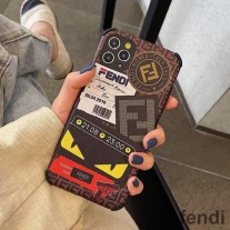 Fendi iPhone Case In FF Grefitte Fabric Brown