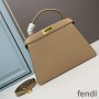 Fendi Medium Peekaboo Iseeu Bag In Nappa Laether Apricot